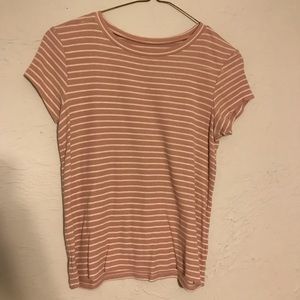 AE Pink Ribbed Top